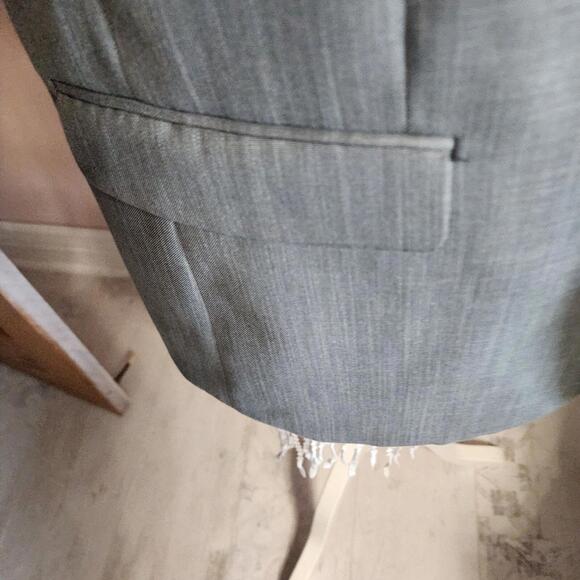 gray Caravelli Blazer Sport Coat Mens 40R Gray Double Vented Viscose Blend WWW18 - Picture 12 of 16